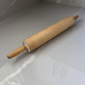 Rowoco Solid Wood Rolling Pin Canada 12"  Roller /19” Full Length Vintage